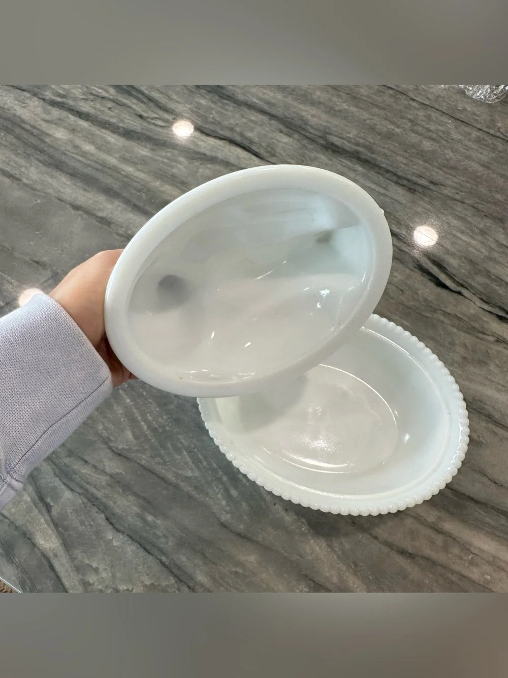 Vintage Westmoreland white milk glass 